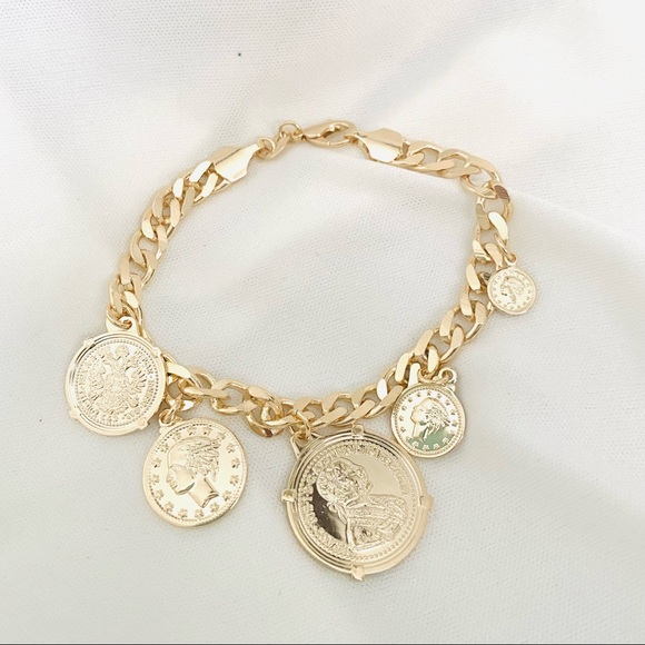 Coin Charm Bracelet - Picture 4 of 10